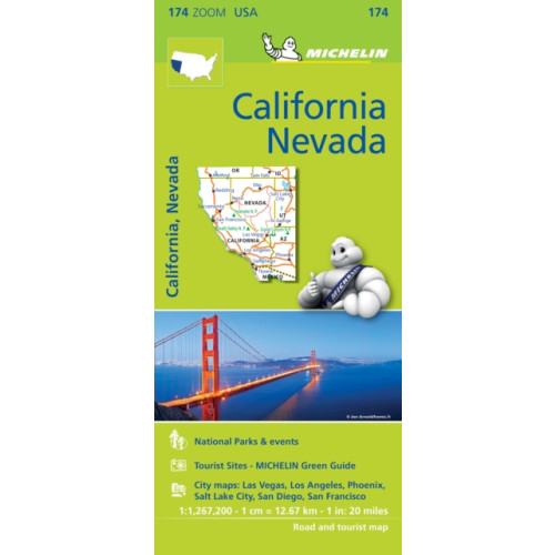 Michelin Editions Des Voyages California Nevada - Zoom Map 174