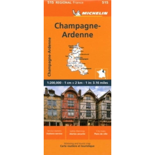 Michelin Editions Des Voyages Champagne-Ardenne - Michelin Regional Map 515