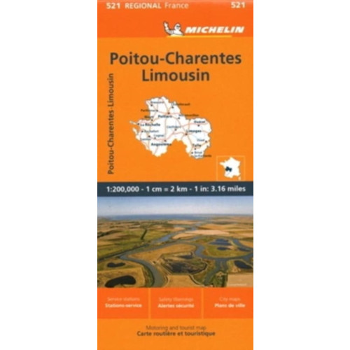 Michelin Editions Des Voyages Poitou-Charentes - Michelin Regional Map 521