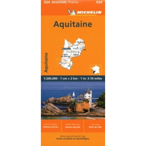 Michelin Editions Des Voyages Aquitaine - Michelin Regional Map 524