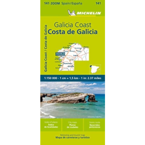 Michelin Editions Des Voyages Costa de Galicia - Zoom Map 141