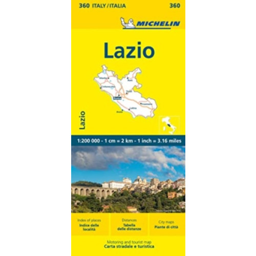 Michelin Editions Des Voyages Lazio - Michelin Local Map 360