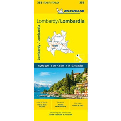 Michelin Editions Des Voyages Lombardia - Michelin Local Map 353