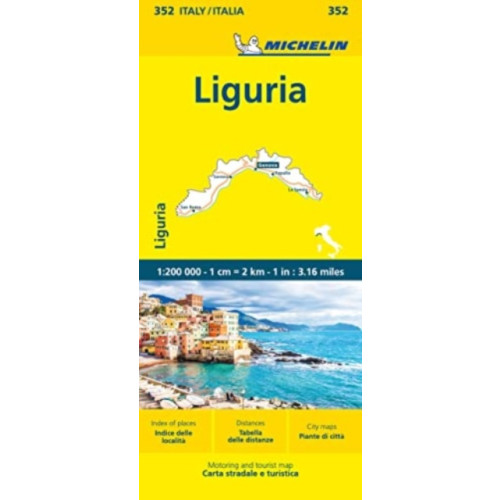 Michelin Editions Des Voyages Liguria - Michelin Local Map 352