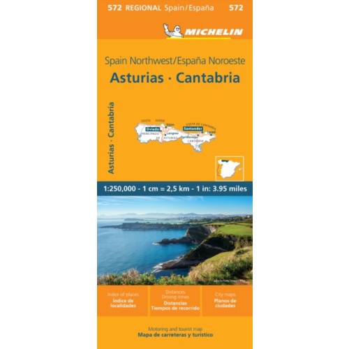 Michelin Editions Des Voyages Asturias Cantabria - Michelin Regional Map 572