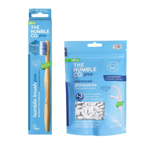 The humble co. Sprial Toothbrush + Floss Picks