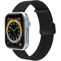 Produktbild för Armband till Apple Watch 42/44/45mm Flätat Svart