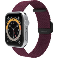 Produktbild för Armband till Apple Watch 42/44/45mm Flätat Lila