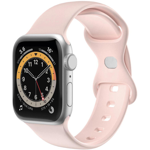 Celly Armband till Apple Watch 42/44/45mm Silikon Rosa