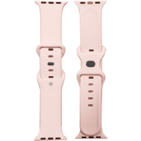 Produktbild för Armband till Apple Watch 42/44/45mm Silikon Rosa