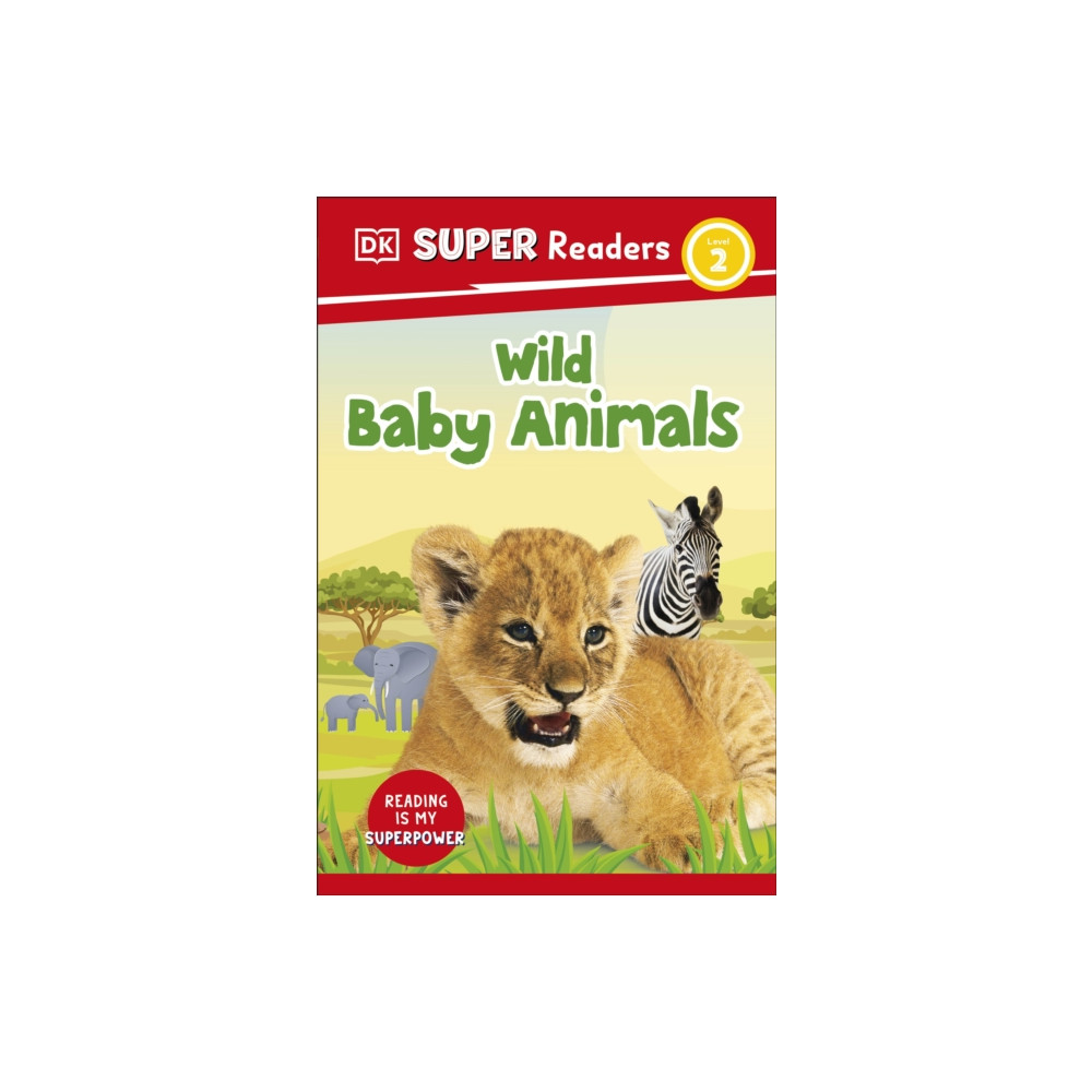 Produktbild för DK Super Readers Level 2 Wild Baby Animals (häftad, eng)