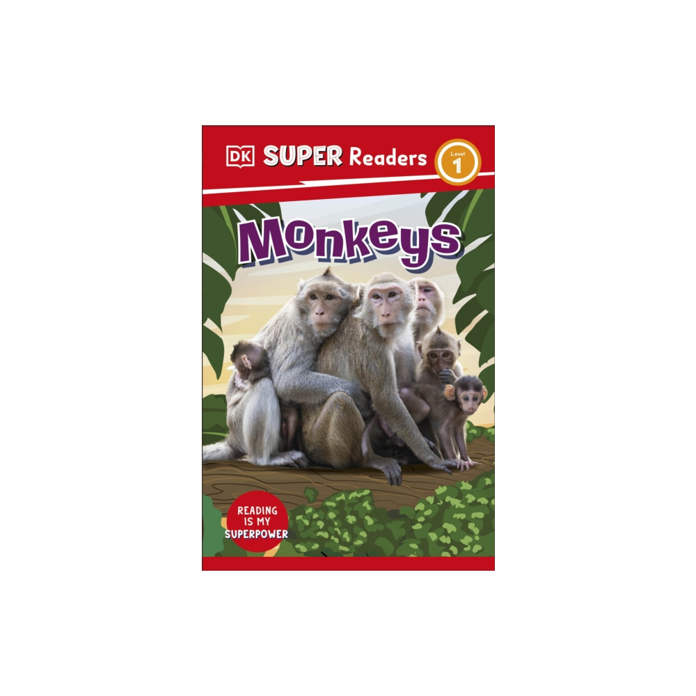 Produktbild för DK Super Readers Level 1 Monkeys (häftad, eng)