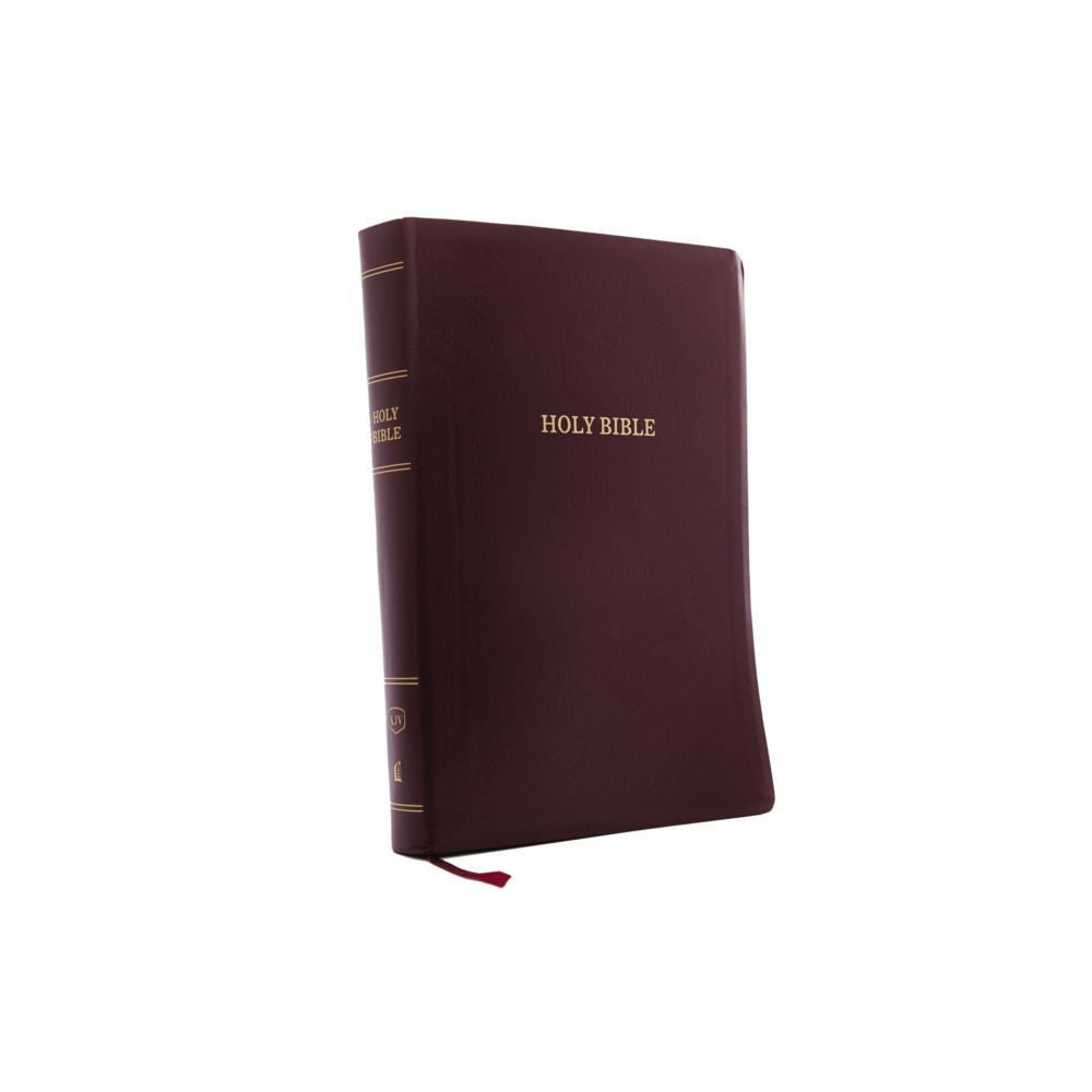 Produktbild för KJV Holy Bible: Super Giant Print with 43,000 Cross References, Burgundy Leather-look, Red Letter, Comfort Print: King James Version (häftad, eng)