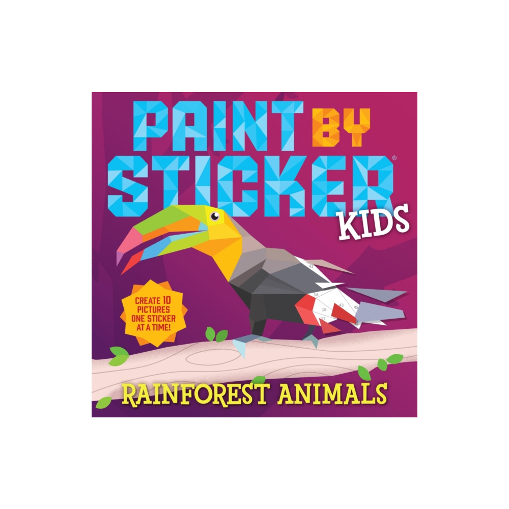 Produktbild för Paint by Sticker Kids: Rainforest Animals (häftad, eng)