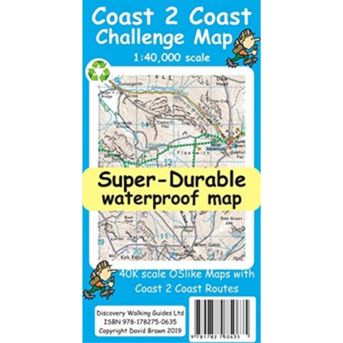 Discovery Walking Guides Ltd Coast to Coast Challenge Map