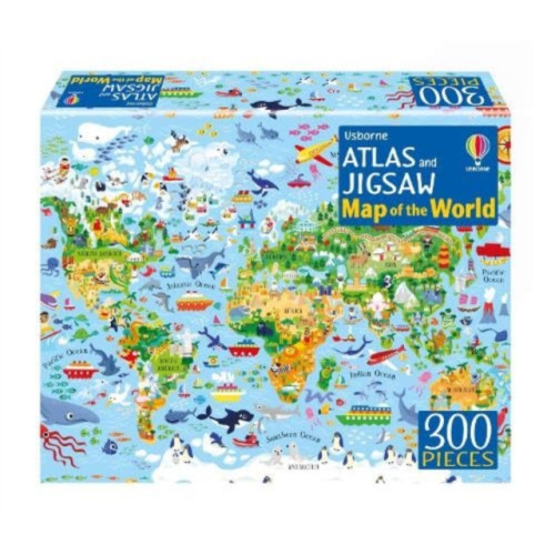 Usborne Publishing Ltd Atlas and Jigsaw Map of the World (häftad, eng)