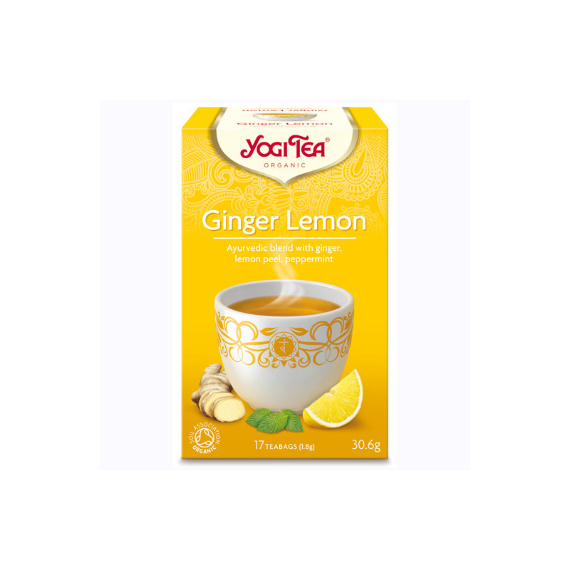 Produktbild för Ginger Lemon Te 17p KRAV EKO