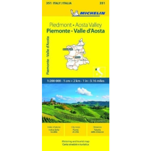 Michelin Editions Des Voyages Piemonte & VA - Michelin Local Map 351