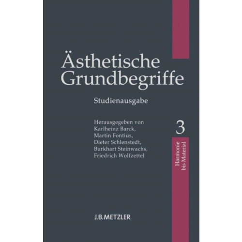 Springer-Verlag Berlin and Heidelberg GmbH & Co. KG Asthetische Grundbegriffe (häftad, ger)