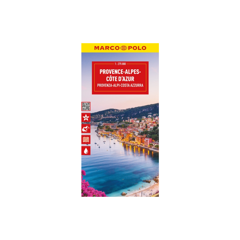 Produktbild för Provence, Alps, Cote d'Azur Marco Polo Map