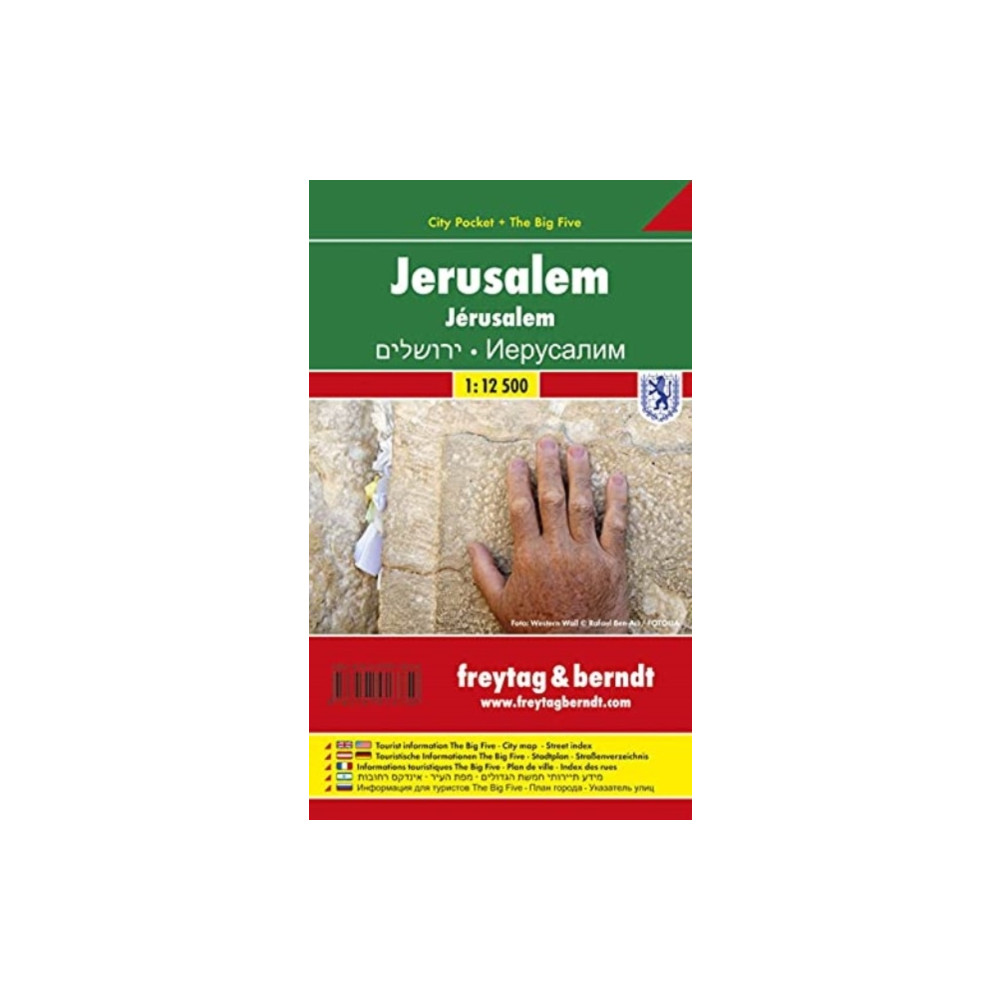 Produktbild för Jerusalem, City Plan 1:12.500, City Pocket + The Big Five