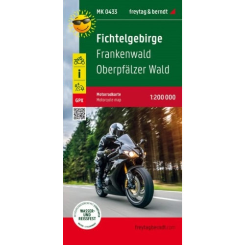 Freytag-Berndt Fichtel Mountains - Franconian Woods Motorcycle map