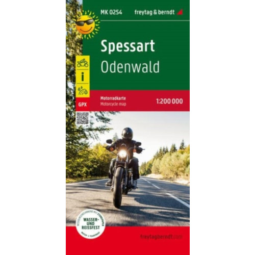 Freytag-Berndt Spessart - Odenwald Motorcycle map 1:200.000