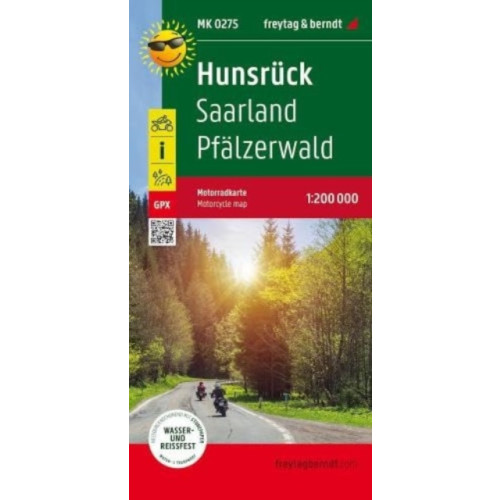 Freytag-Berndt Hunsruck - Saarland - Pfalzerwald, MotorCycle map 1:200 000