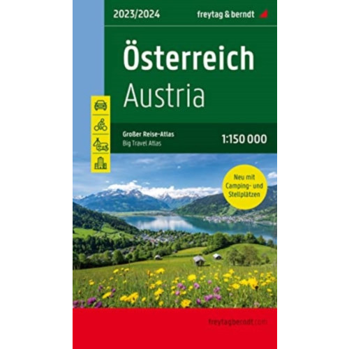 Freytag-Berndt Austria Big Travel Atlas 1:150,000 Hardback (inbunden, eng)