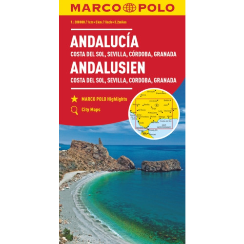 MAIRDUMONT GmbH & Co. KG Andalusia, Costa Del Sol, Seville, Cordoba, Granada Marco Polo Map