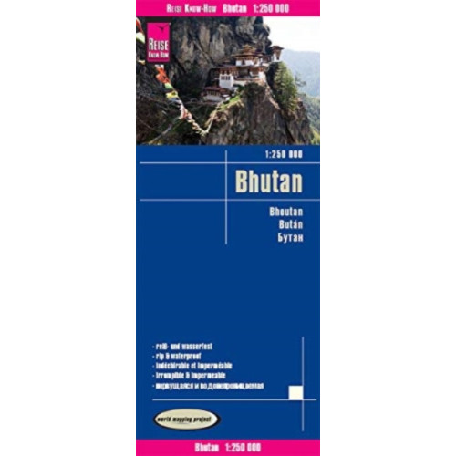 Bhutan , Reise Know-How Verlag Peter Rump GmbH (1:250.000) English Book