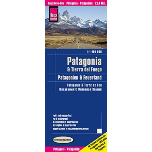 Reise Know-How Verlag Peter Rump GmbH Patagonia, Tierra del Fuego (1:1.400.000)