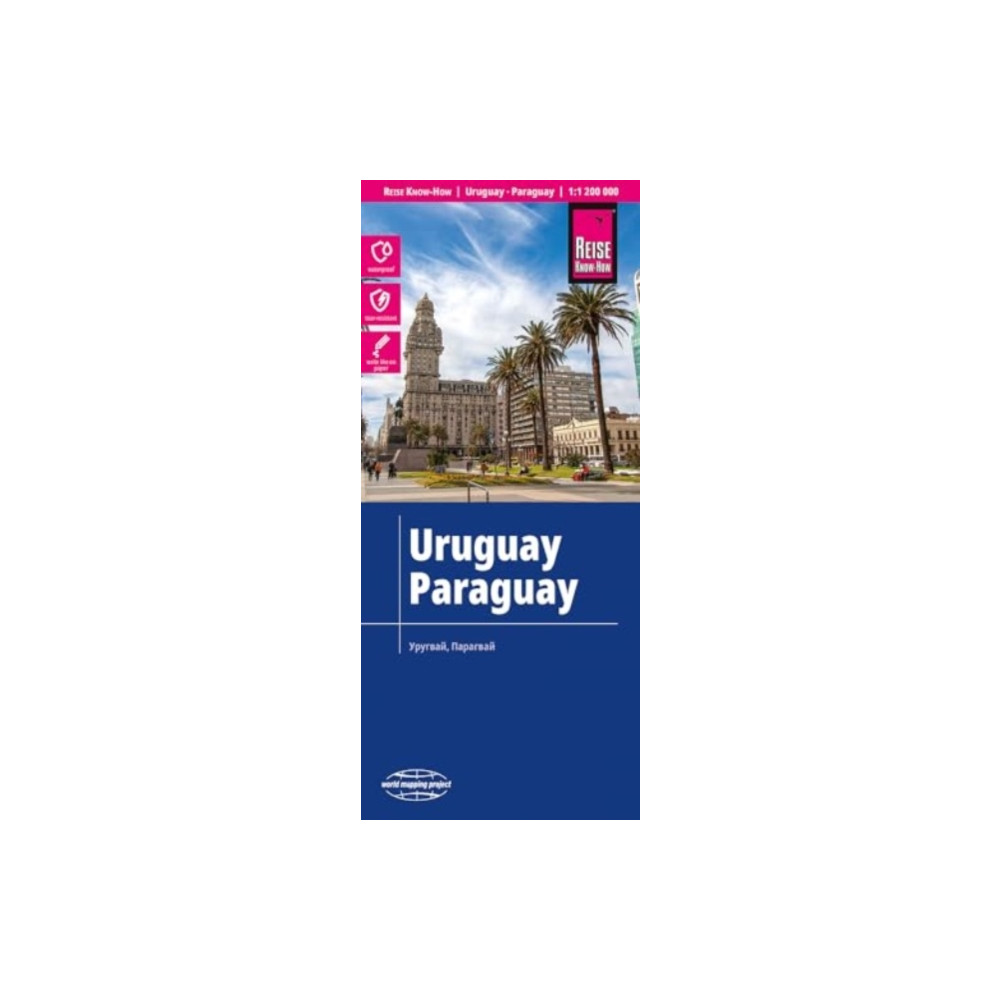 Produktbild för Uruguay, Paraguay (1:1.200.000)