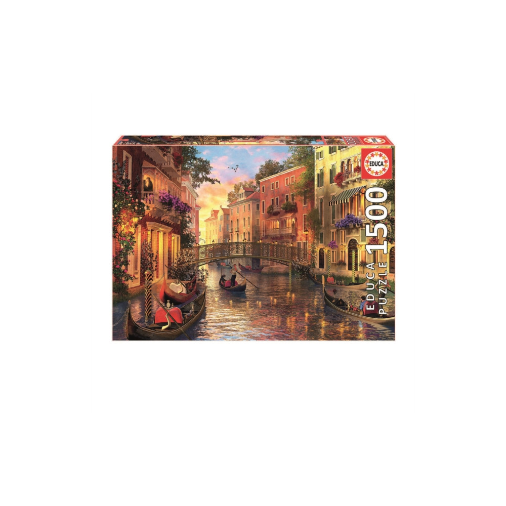 Produktbild för Sunset in Venice 1500pc Jigsaw Puzzle
