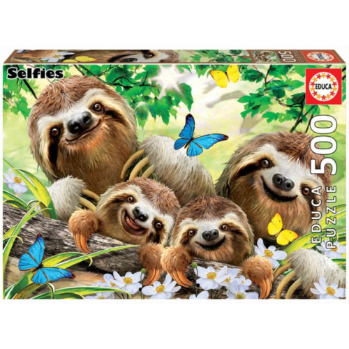 PAUL LAMOND/UNIVERSTIY GAMES Sloth family selfie