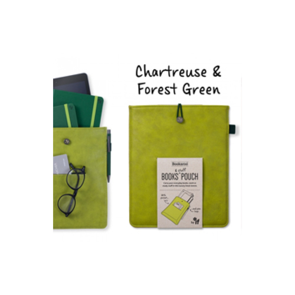 Produktbild för Bookaroo Books & Stuff Pouch Chartreuse