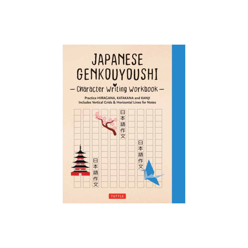 Produktbild för Japanese Genkouyoushi Character Writing Workbook (häftad, eng)