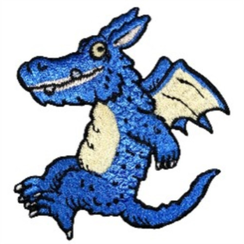 Pawprint Family Blue Dragon Sew On Patch