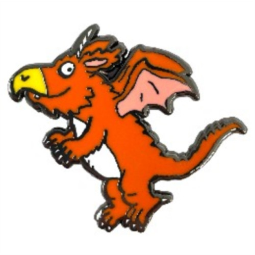 Pawprint Family Zog Flying Left Pin Badge