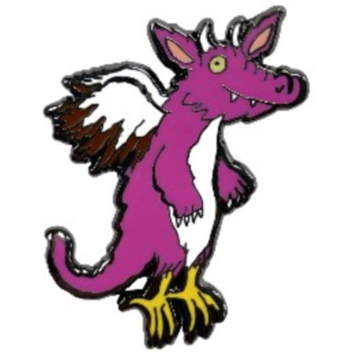 Pawprint Family Pink Dragon Pin Badge