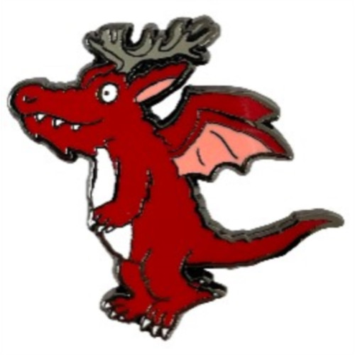 Pawprint Family Red Dragon Pin Badge