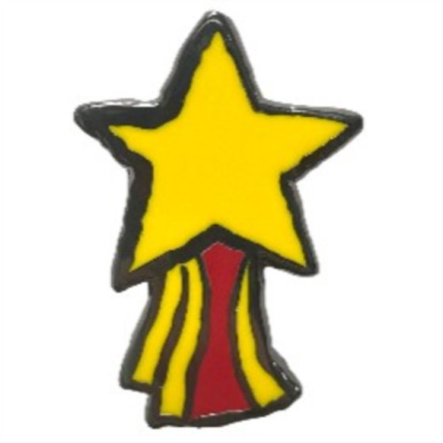 Pawprint Family Golden Star Pin Badge