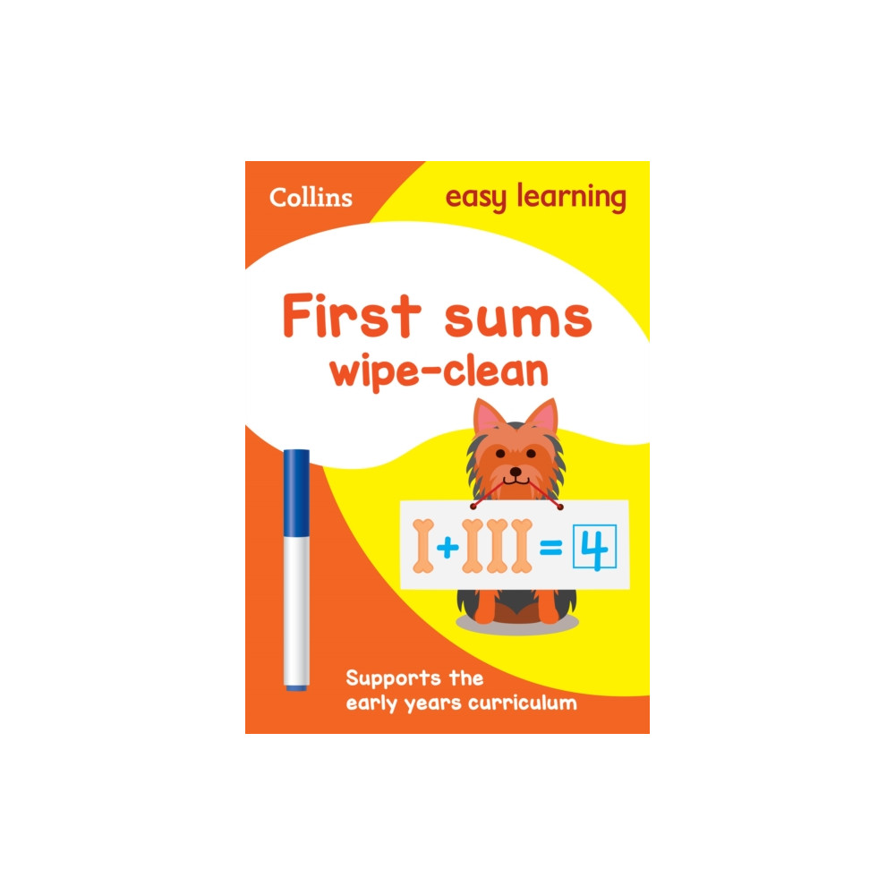 Produktbild för First Sums Age 3-5 Wipe Clean Activity Book (häftad, eng)