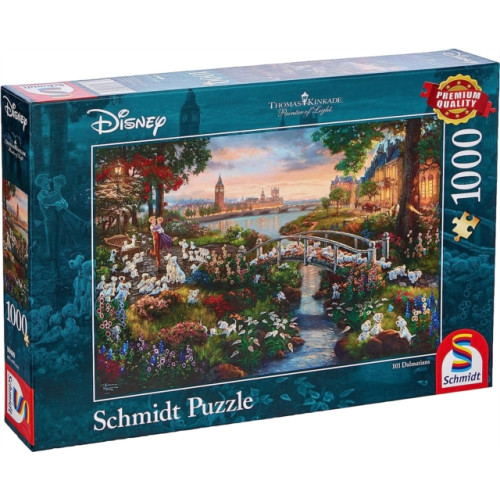 Asmodee Disney - 101 Dalmatians by Thomas Kinkade 1000 Piece Schmidt Puzzle
