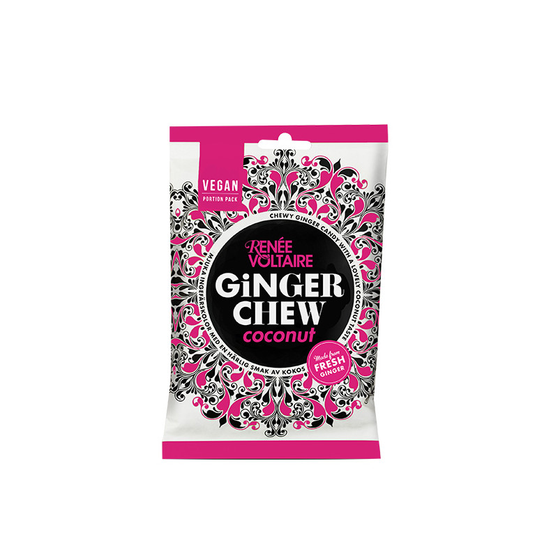 Produktbild för Ginger Chew Coconut 120g