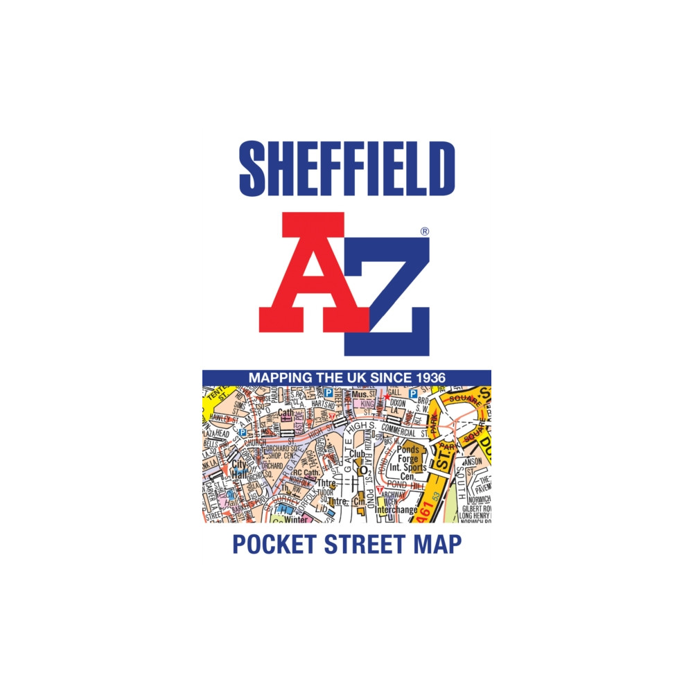Produktbild för Sheffield A-Z Pocket Street Map