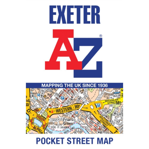 HarperCollins Publishers Exeter A-Z Pocket Street Map