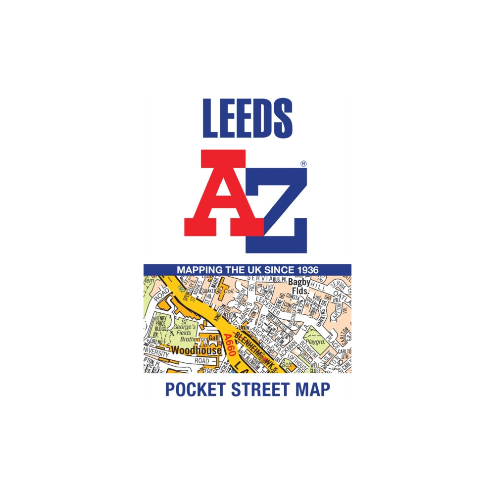 Produktbild för Leeds A-Z Pocket Street Map