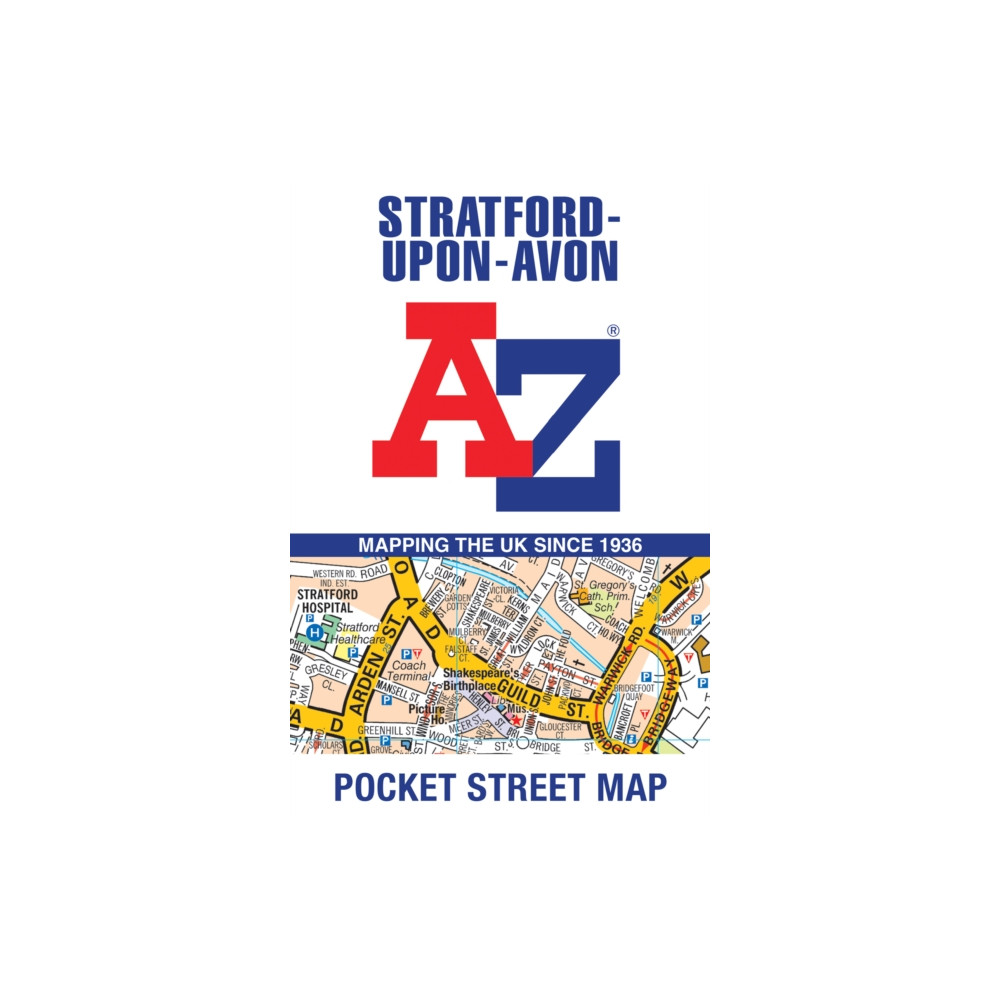 Produktbild för Stratford-Upon-Avon A-Z Pocket Street Map
