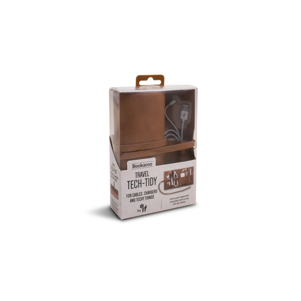 Produktbild för Bookaroo Travel Tech-Tidy - Brown